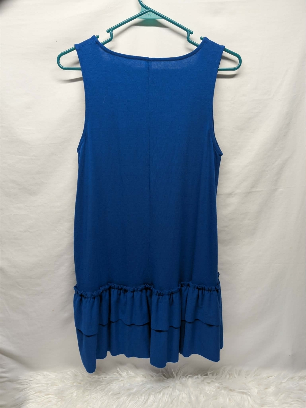 ✨️Royal Blue Sleeveless Ruffle Hem Dress - Picture 2 of 3